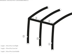 Obelink Airtubes|Airtubes-Viera/Monaco/Ambassador 320 Easy Air Connected Quer Airtube