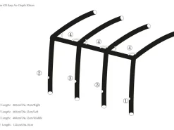 Obelink Airtubes|Airtubes-Viera/Monaco/Ambassador 320/380/420 Easy Air Connected Haupt Airtube Mitte