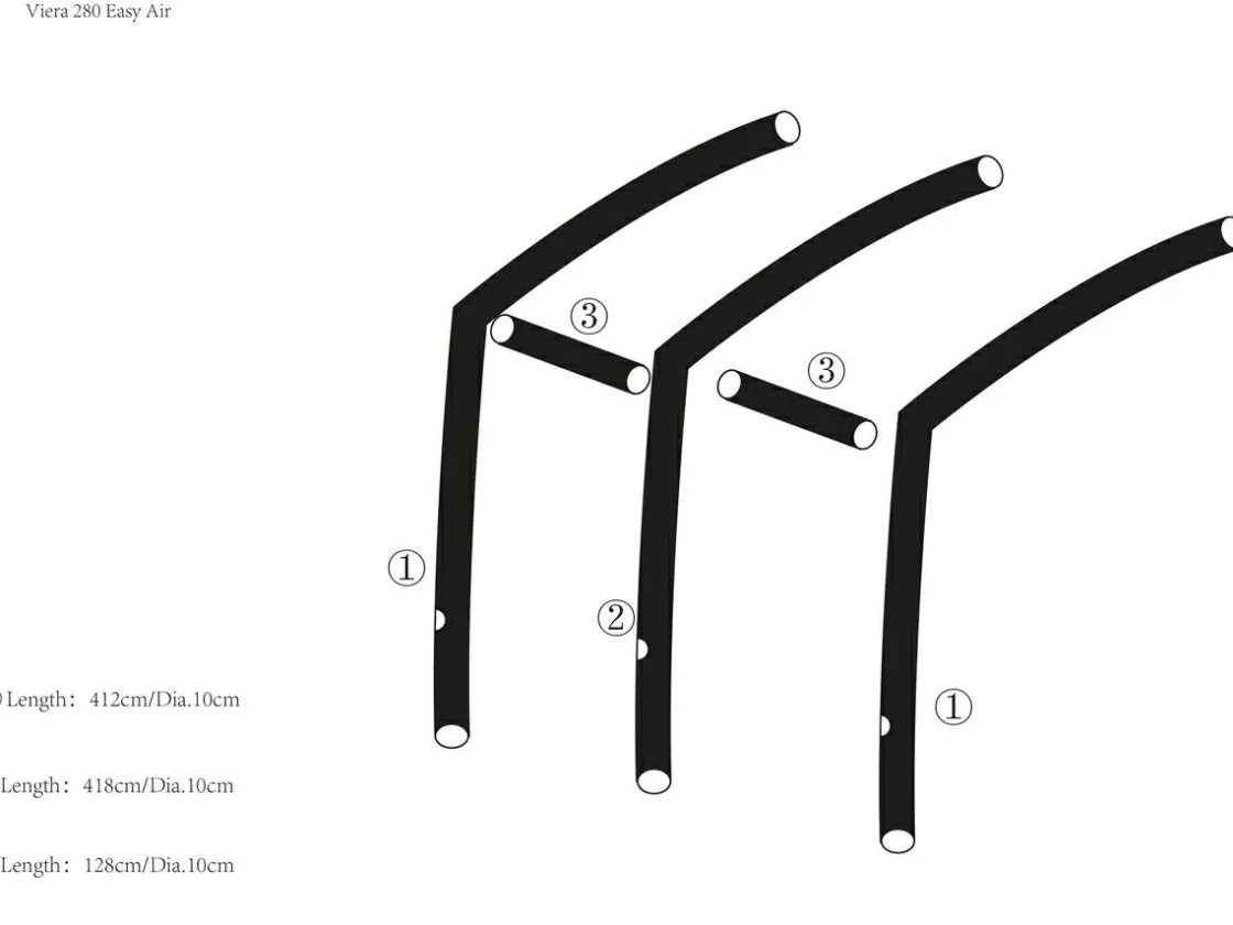 Obelink Airtubes|Airtubes-Viera/Palma 280/390 Easy Air Quer Airtube