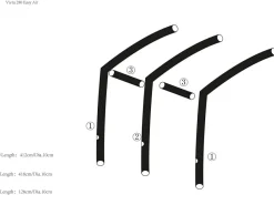 Obelink Airtubes|Airtubes-Viera/Palma 280/390 Easy Air Haupt Airtube Links/Rechts