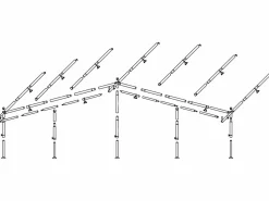 Obelink Vorzeltgestänge^Vorzelt Gestänge Stahl 25 mm Größe 21 - 22