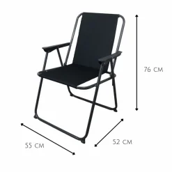 Orange85 Klappstühle^Schwarze Klappstuhl