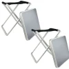HIXA Aktive Orange85 Set von 2 Grauer Klapphocker< Campinghocker