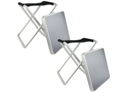 HIXA Aktive Orange85 Set von 2 Grauer Klapphocker< Campinghocker