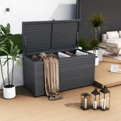 Markenlos Auflagenboxen^Orion Sit & Store 1015 liter Aluminium Aufbewahrungsbox
