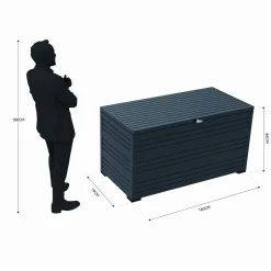 Markenlos Orion Sit & Store 1050 liter Aluminium Aufbewahrungsbox< Auflagenboxen