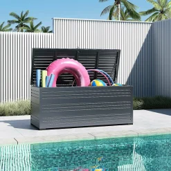 Markenlos Auflagenboxen-Orion Sit & Store 1318 Liter Aluminium Aufbewahrungsbox