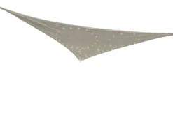 Markenlos Sonnensegel|Sonnensegel-Outdoor 3 x 3 x 3 Light grey LED-beleuchtetes Schattentuch