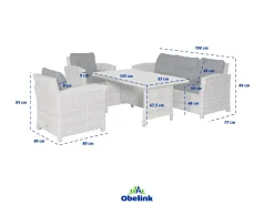 Outdoor Feelings Gartenmöbel Outlet|Lounge Sets^Costa Rica 4-teilig Loungeset