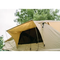 OutdoorU Family 3 Pers Dachzelt inkl. Vorzelt& Leiter - Grün< Dachzelte|3 Personen Dachzelte
