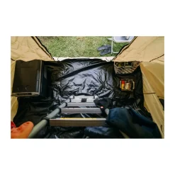 OutdoorU 5 Personen Dachzelte|Dachzelte^Family 5 Pers inkl. Vorzelt & Leiter - Khaki
