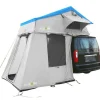 OutdoorU Family Plus 4 Pers Dachzelt inkl. Vorzelt - Blue Lagoon< Dachzelte|4 Personen Dachzelte