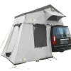 OutdoorU Dachzelte|4 Personen Dachzelte-Family Plus 4 Pers Dachzelt inkl. Vorzelt - Nordic Blue