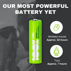 100PeakPower Kleinbatterien-100%PeakPower Set von 8 AA Batterien