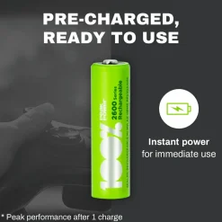 100PeakPower Kleinbatterien-100%PeakPower Set von 8 AA Batterien