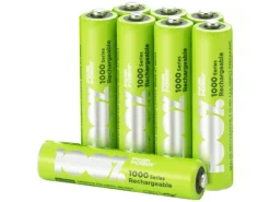 100PeakPower 100%PeakPower Set von 8 AAA Batterien< Kleinbatterien