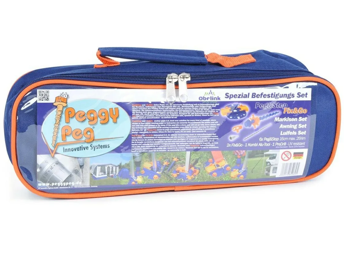 Peggy Peg Ankerplatten|Heringe^Fix & Go Obelink Markisenbefestigungsset