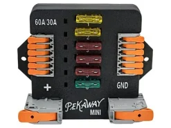 Markenlos Akkus & Batterien Zubehör-Pekaway Fusy Mini Sicherungsblock mit WAGO-Hebelklemmen