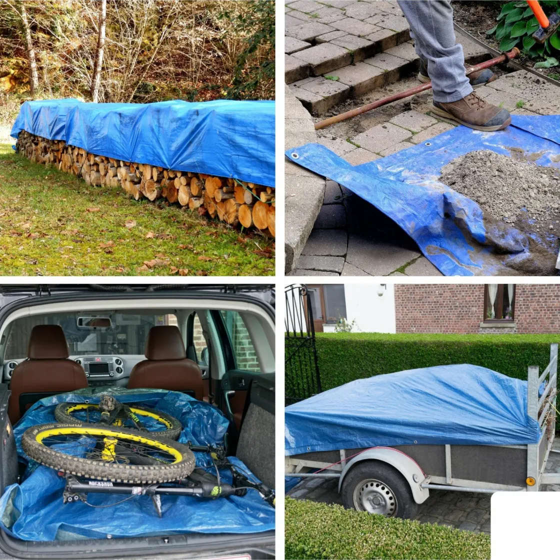 Markenlos Bodenplane|Bodenplane^Perel 110 g/m2 Bodenplane - 400 x 400 cm