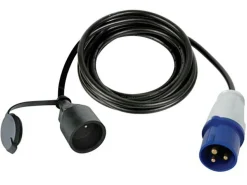 Markenlos Cee Adapter|Cee Kabels-Perel 3 Meter Schuko auf CEE-Stecker Adapterkabel
