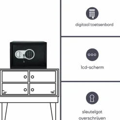 Markenlos Perel BG90017 Elektrischer Tresor< Schließfächer|Schließfächer