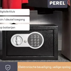 Markenlos Schließfächer|Schließfächer-Perel BG90019 elektronischer Tresor