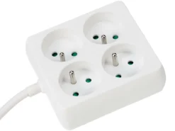 Markenlos Perel EB22 4-fache Steckdosenleiste - 1,5 Meter< Schuko Steckdosen