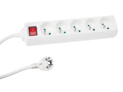 Markenlos Perel EB5S 5-fach Steckdosenleiste - 1,5 Meter< Schuko Stecker