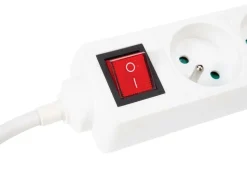 Markenlos Schuko Steckdosen|Schuko Stecker-Perel EB3S 3-fach Steckdosenleiste - 1,5 Meter