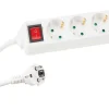 Markenlos Perel EB3S-3-G 3-fach Steckdosenleiste mit Schalter - 3 Meter< Schuko Stecker