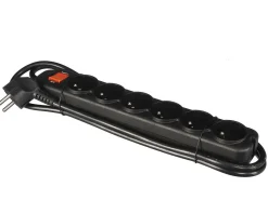 Markenlos Perel EWS6B 6-fach Steckdosenleiste mit Schalter - 1,5 Meter< Schuko Steckdosen