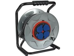Markenlos Schuko Kabeltrommel^Perel 4-wege Kabeltrommel - 40 Meter