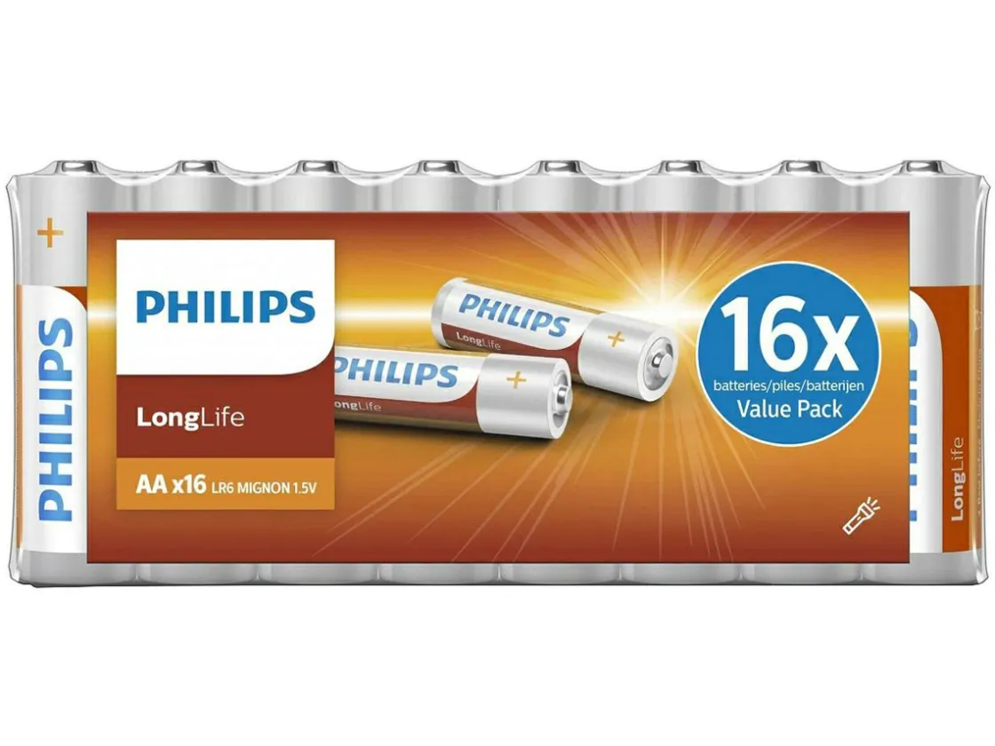 Philips Kleinbatterien^LongLife AA Batterien - 16 Stück
