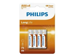 Philips Kleinbatterien^LongLife AAA Batterien - 4er-Pack