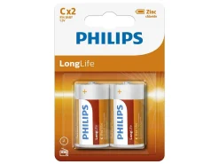 Philips Kleinbatterien^LongLife C Batterien - 2er-Pack