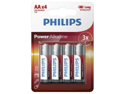 Philips Kleinbatterien-Power Alkaline AA Batterien - 4 Stück