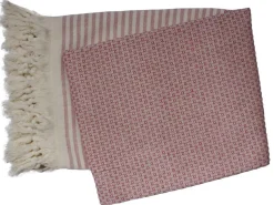 Markenlos PHLOX 100 x 200 cm Hamamtuch - Rot< Strandtücher