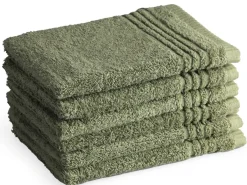 Markenlos PHLOX Supreme 16 x 21 cm 6er-set Waschlappen - Grün< Handtücher