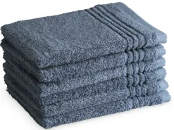 Markenlos PHLOX Supreme 16 x 21 cm 6er-set Waschlappen - Blau< Handtücher