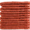 Markenlos Handtücher-PHLOX Supreme 30 x 50 cm 6er-Set Gästehandtücher - Rot