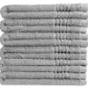 Markenlos Handtücher-PHLOX Supreme 30 x 50 cm 6er-Set Gästehandtücher - Hell Grau