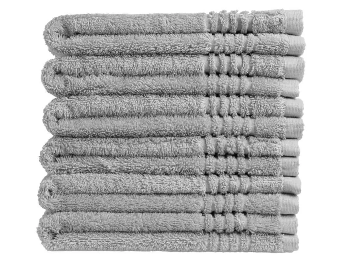 Markenlos Handtücher-PHLOX Supreme 30 x 50 cm 6er-Set Gästehandtücher - Hell Grau