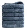 Markenlos Handtücher-PHLOX Supreme 50 x 100 cm set van 6 handtuch - blau