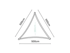 Platinum Sonnensegel|Sonnensegel-Coolfit 5m Greige Dreieck Sonnensegel