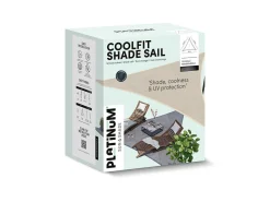 Platinum Sonnensegel|Sonnensegel-Coolfit 5m Greige Dreieck Sonnensegel