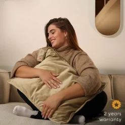 Pleafs Heizkissen Plush 45x60cm - Crewel Tan< Wärmekissen