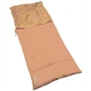 Polydaun Deckenschlafsäcke|Sommerschlafsäcke-Beach house 80 x 210 cm Schlafsack - Apricot/Wave