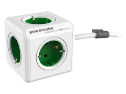 PowerCube Schuko Steckdosen^Extended inklusive Dock Steckdose - green