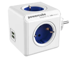 PowerCube Schuko Steckdosen^Original USB Steckdose - Blue