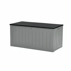 Garden Impressions Primo Kissenbox 830L - 160x78xH76 mittel grau- schwarz< Auflagenboxen